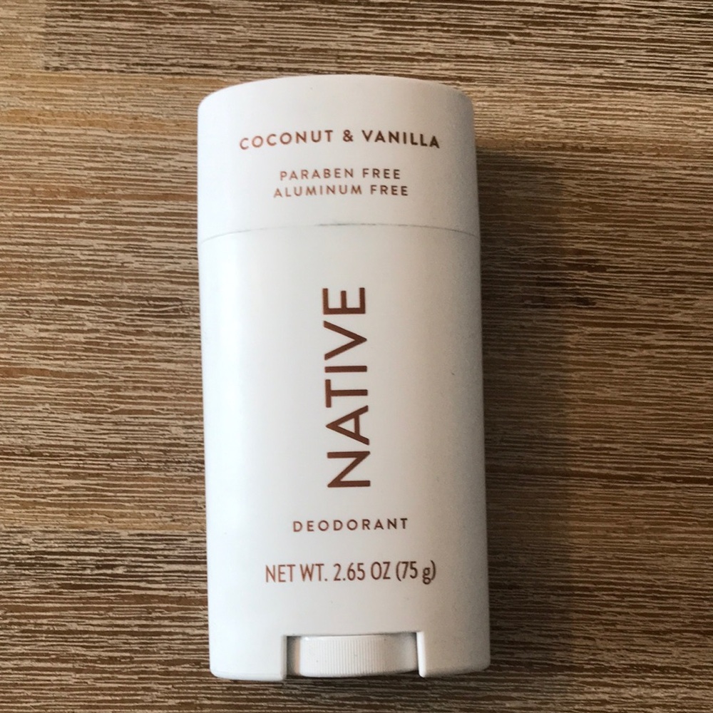 Native Coconut & Vanilla Deodorant - White and Brown